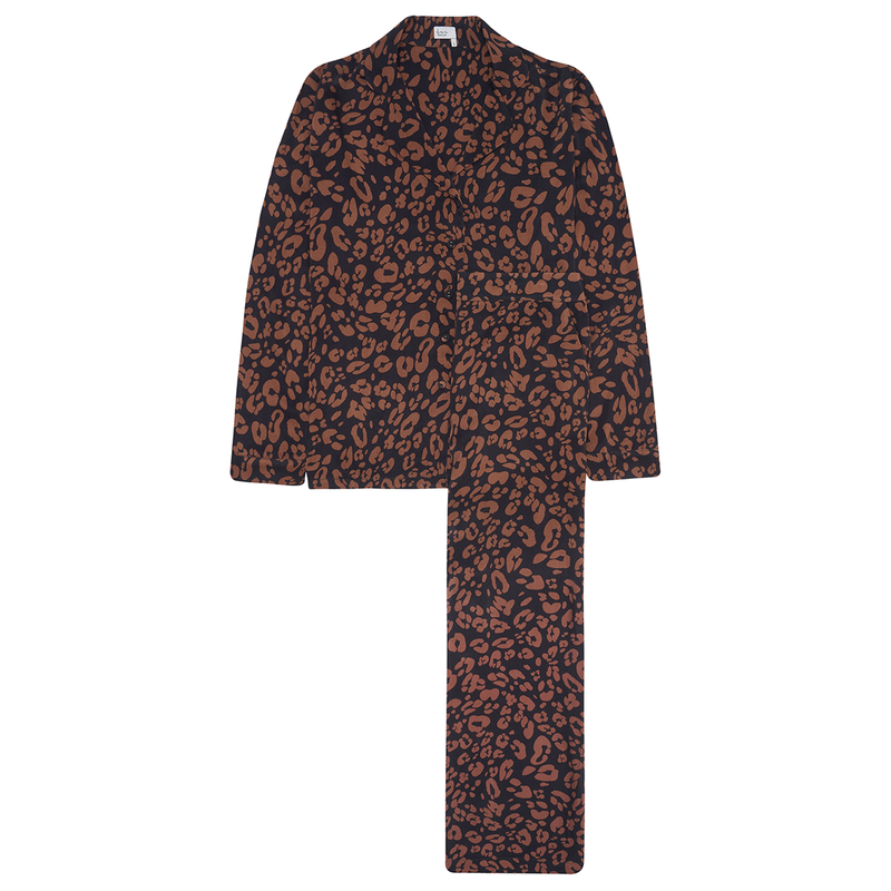Amor PJ set - Leopard print vegan silk